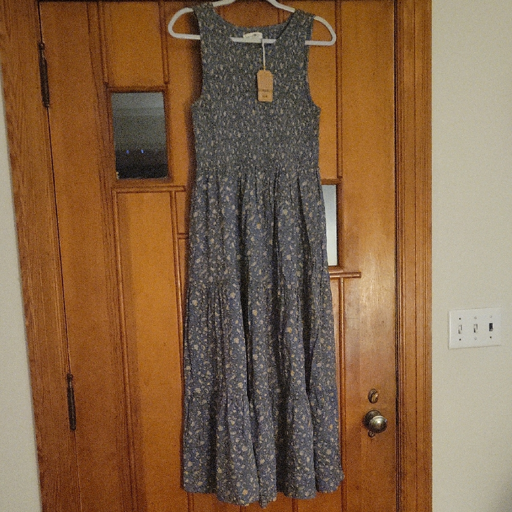 NATURAL LIFE Blue Floral Maxi Dress